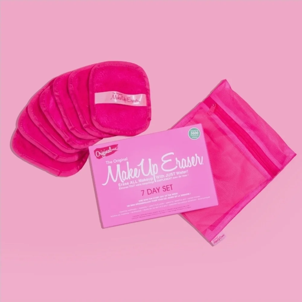MakeUp Eraser 7 Day Set Makeup Remover with Wash Bag New